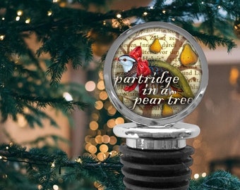 Twelve Days of Christmas Wine Stopper Collection - Set of 12 - Hostess Gift - Office Gifts - Christmas Bottle Stopper - 12 Days of Christmas