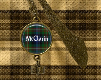 Personalized Tartan Bookmark: Family Surname, Scottish Plaid Gift