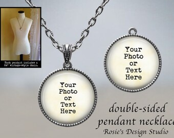 YOU ARE INCREDIBLE Personalized Reversible Necklace \u2022 Double Sided Necklace in Sterling Silver Rose Gold Filled \u2022 Gift For Her Gold Filled