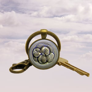 IVF Key Ring - In Vitro Fertilization - EmBaby Gift Keychain - IVF Jewelry - Ultrasound Embryo - Blastocyst Image - TTC Journey