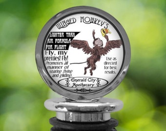 Wizard of Oz WINE BOTTLE STOPPER - Winged Monkeys - Gift for Reader Wine Lover - Funny Literary Gift - Flying Monkeys - Wicked Witch West