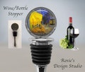 Van Gogh Terrace at Night Wine Stopper - Impressionism - Gifts for Friends - Fine Art Bottle Stopper - Vincent Van Gogh - Bar Cart Accessory