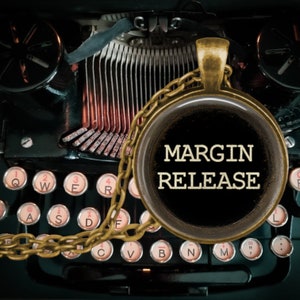 Margin Release Typewriter Key Necklace  - Vintage Typewriter - Gift for Writer - Typewriter Key Necklace - Typewriter Jewelry