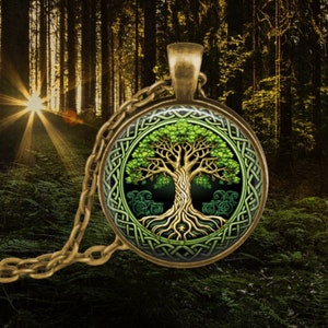 Celtic Tree of Life Necklace - Irish Gifts - Family Tree - Celtic Art Jewelry