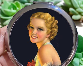 Glamour Girl Pocket Mirror: Flappers, Magnifying Mirror