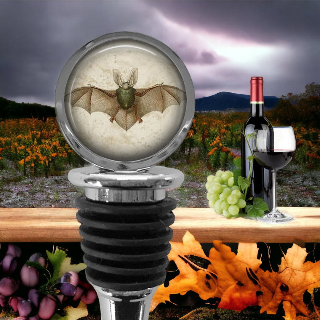 Bat Wine Bottle Stopper – Halloween Vampire Bat Lover Gift - Etsy