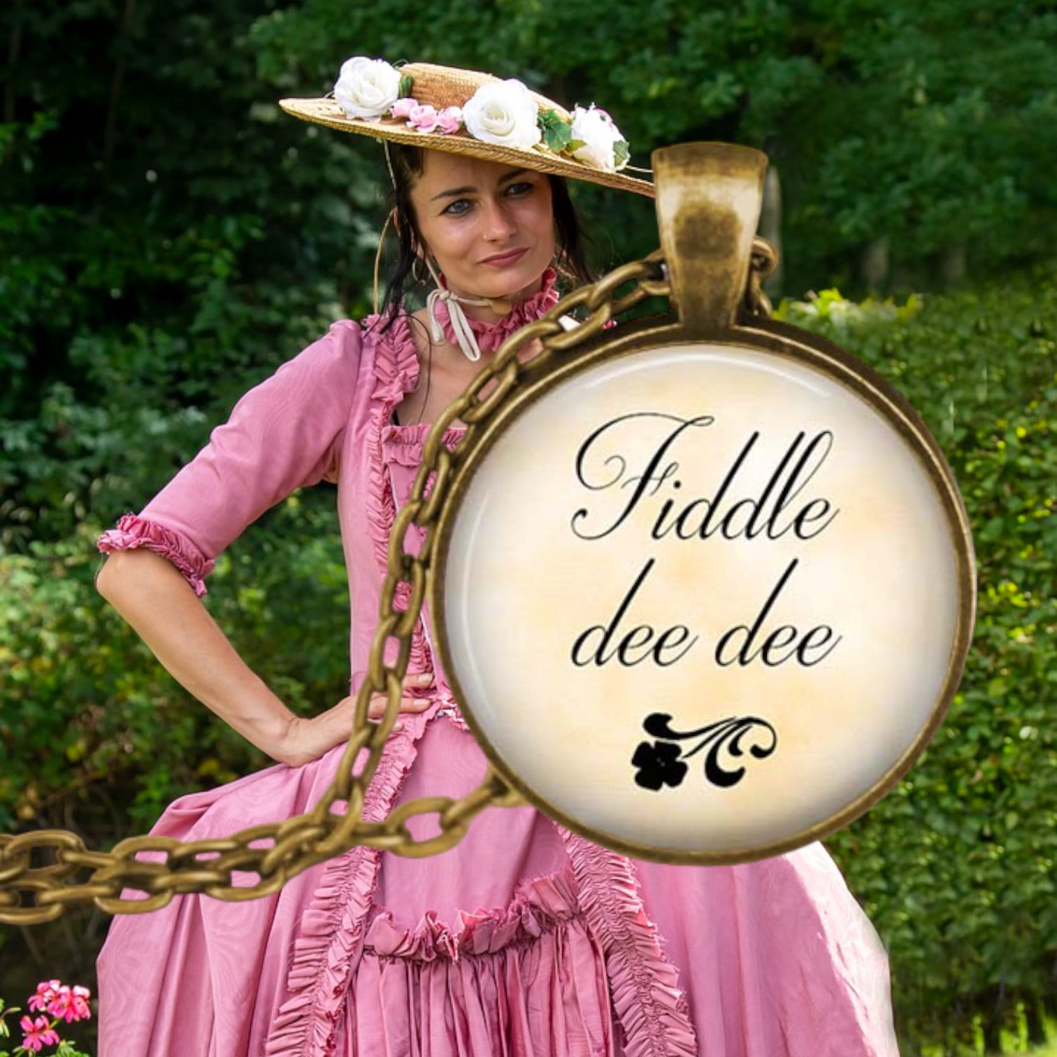 Fiddle Dee Dee Necklace Southern Belle Quote Scarlett Quote Literary  Jewelry Literature Quote Pendant Cosplay Necklace - Etsy