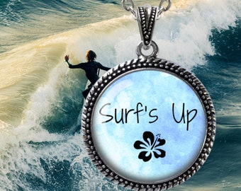 ★VINTAGE HOLLYWOOD★ Simple Surfing Board Necklace Surfboard Necklace – James Michelle