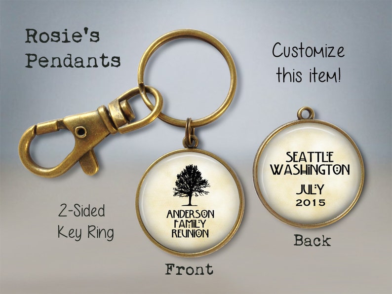 Family Reunion Keepsake REVERSIBLE 2sided Custom Personalized Etsy
