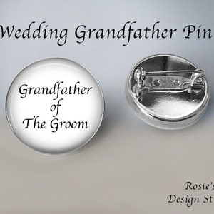 Grandmother or Great Grandmother of the Bride or Groom BROOCH Wedding Jewelry Gift for Wedding Relatives Bride Grandpa Pin Abuela image 9