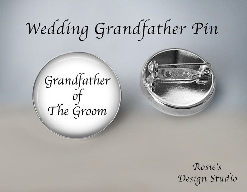 Grandmother or Great Grandmother of the Bride or Groom BROOCH Wedding Jewelry Gift for Wedding Relatives Bride Grandpa Pin Abuela image 9