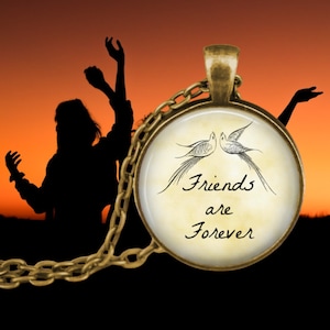 Best Friends Gift -  Friends are Forever - Gift for Friend - Friendship Necklace - Friendship Gift - Friend Girlfriend Gift - Gifts for Her