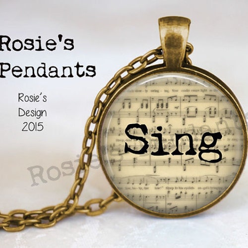 CHOIR GIRL Music Jewelry Singing Jewelry Gift for Singer Etsy
