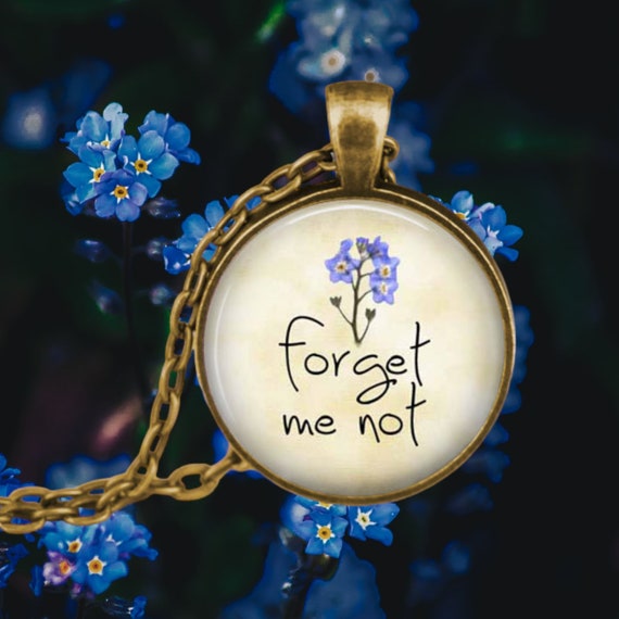 Forget me not necklace best sale alzheimer's