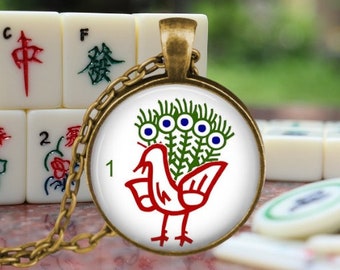 Mahjong Necklace - Your Choice of Tile - Mah Jong Player Gift - Chinese Game - Mah-jongg - Asian Card Game - Friend Gift - Mahjong Rummy