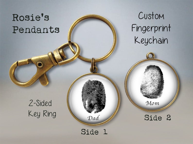 Custom Fingerprint Necklace Custom Fingerprint Jewelry Etsy