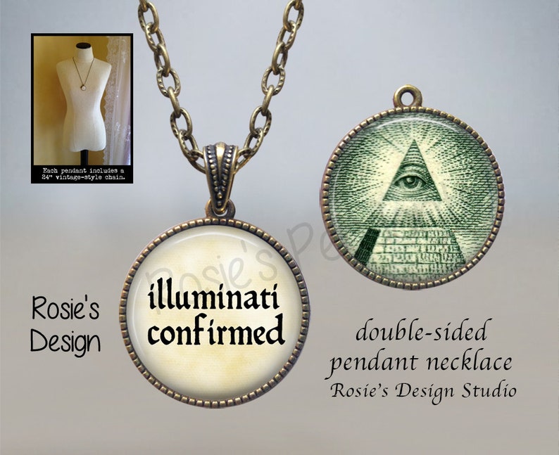 Illuminati Confirmed Key Chain conspiracy theorist gift Etsy