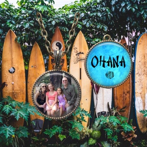OHANA Necklace ~ Family Photo Necklace ~ Ohana Means Family ~ Ohana Pendant ~ Mother&#39;s Necklace ~ Ohana Jewelry ~ Ohana Picture Necklace