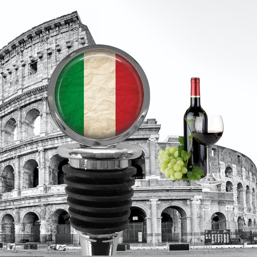 Italian Flag Bottle Stopper Italy Flag Wine Stopper Etsy Nederland