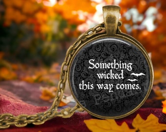 Macbeth Quote Pendant Necklace: Shakespeare Literary Jewelry