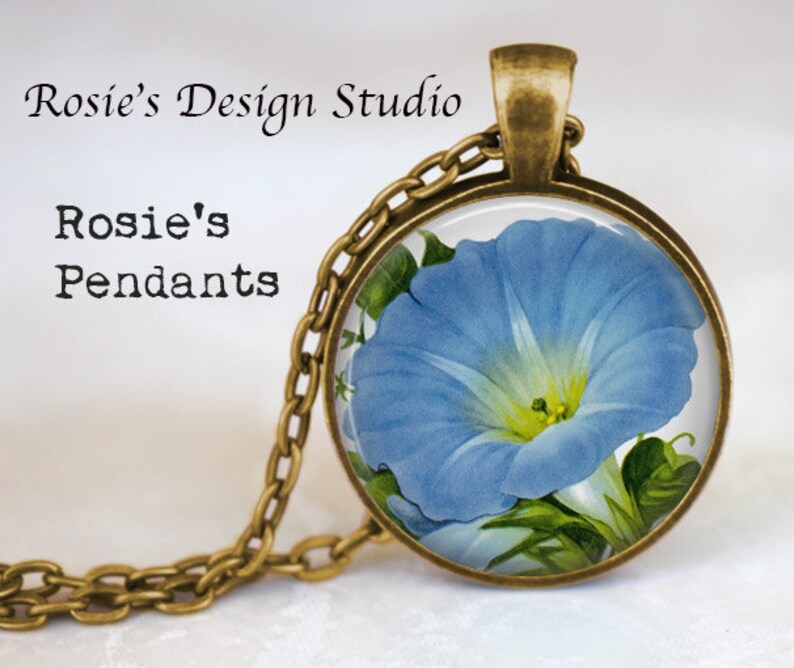 MORNING GLORY Necklace Morning Glory Jewelry Vintage Etsy