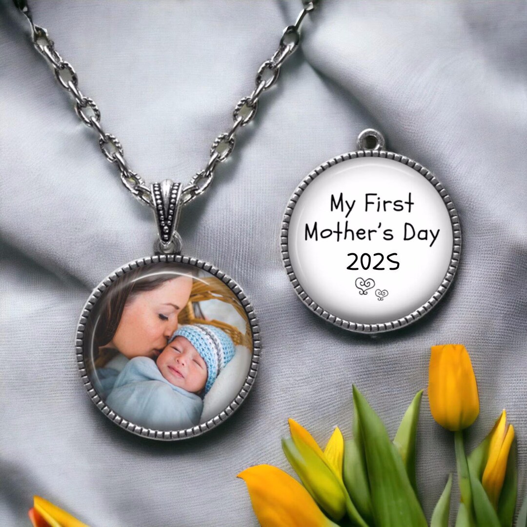 Mother Child Pendant Gold Mothers Day Jewellery Personalised