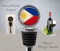 PHILIPPINES Flag Bottle Stopper - Filipino Wine Stopper - Philippines Wine Stopper - Philippines Gift - Phillipines - Phillippines - Mabuhay