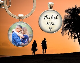 Mahal Kita Keychain - Photo Key Ring - Personalized Keyring Gift - Filipino Gift - I love you keychain - Philippines - Filipina - Tagalog