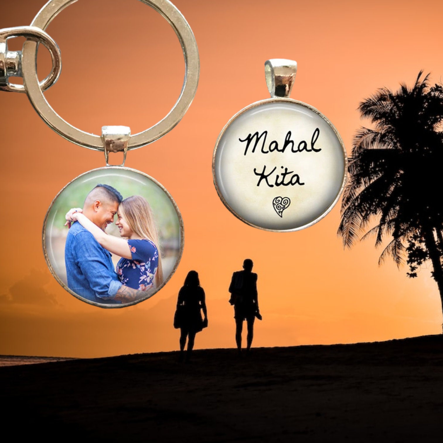 小物 Mahal kita Mahal Kita Keychain - Etsy