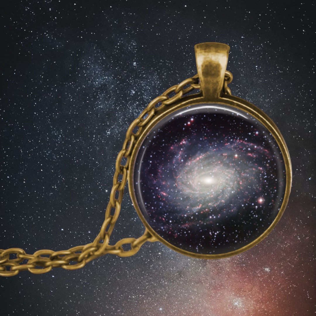 Milky Way Galaxy Astronomy Jewelry Astronomer Gift Milky Way Necklace Celestial Jewelry Star Jewelry Galaxy Pendant Etsy