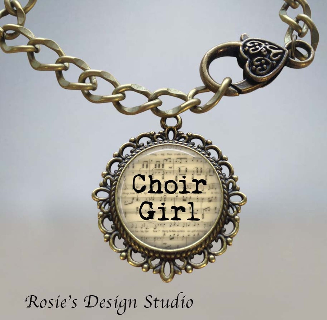 Charm Bracelet Choir Girl Singer Jewelry Chorus Jewelry Etsy
