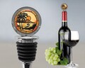 HAWAII Diamond Head Wine Bottle Stopper - Honolulu Waikiki Beach - Wine Lover Gift - Hawaiian Gifts - Retro Hawaii - Beach House Decor