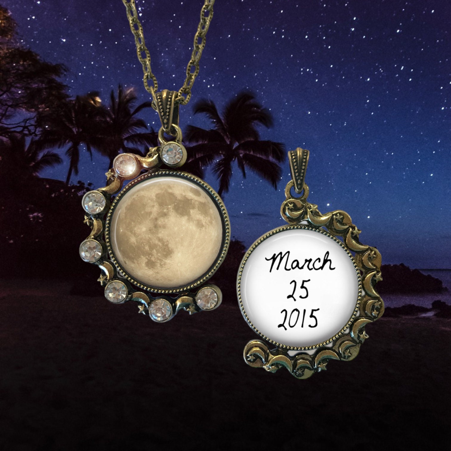 Owl moon necklace deals