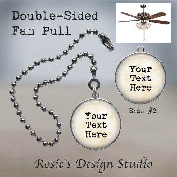 Custom Fan Pull With Your E Personalized E Personalized Fan Pull, Custom Ceiling Fan Pulls