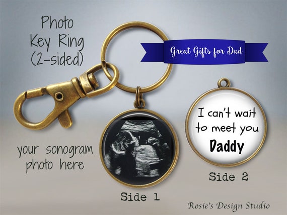 sonogram keychain for dad