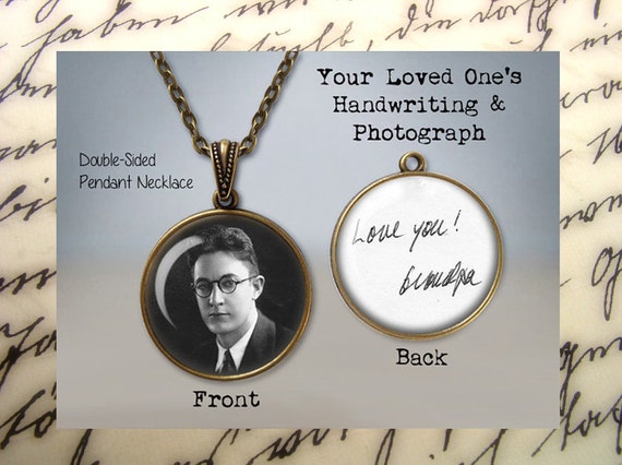 Handwriting jewellery best sale