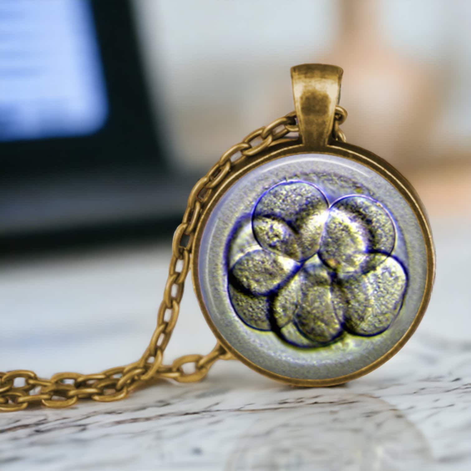Remake】sukull motif necklace Embryo Embryo necklace | sterling