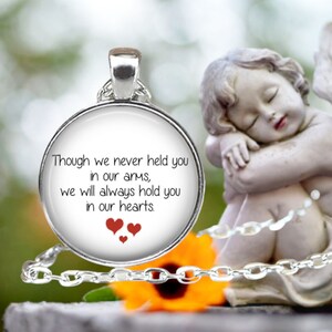Miscarriage Keepsake Pendant Necklace or Key Ring - Loss of Unborn Baby - Miscarriage Necklace - Miscarriage Remembrance - Loss of Baby
