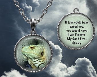 Personalized Pet Memorial Necklace: Custom Photo Pendant, Dog Remembrance Gift