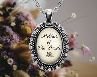 Mother of the Bride Rhinestone Necklace - Wedding Gift - Mother of the Bride Jewelry - Mother of the Groom - Grandmother Bride Gift