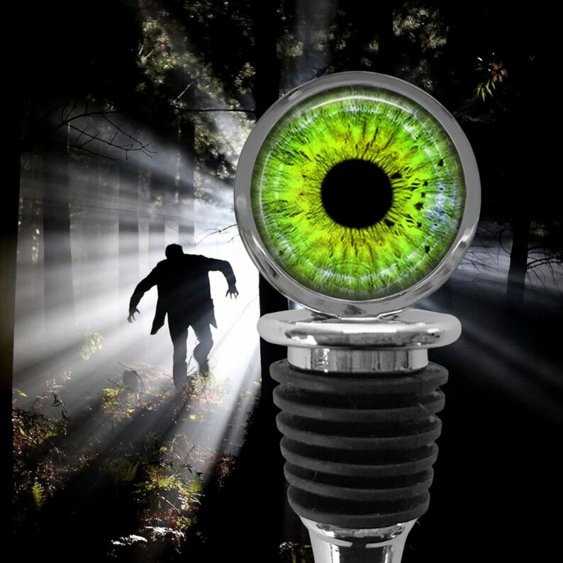 WINE STOPPER Human Eye Bottle Stopper Wine Lover Gift Blue Eyes Eyeball