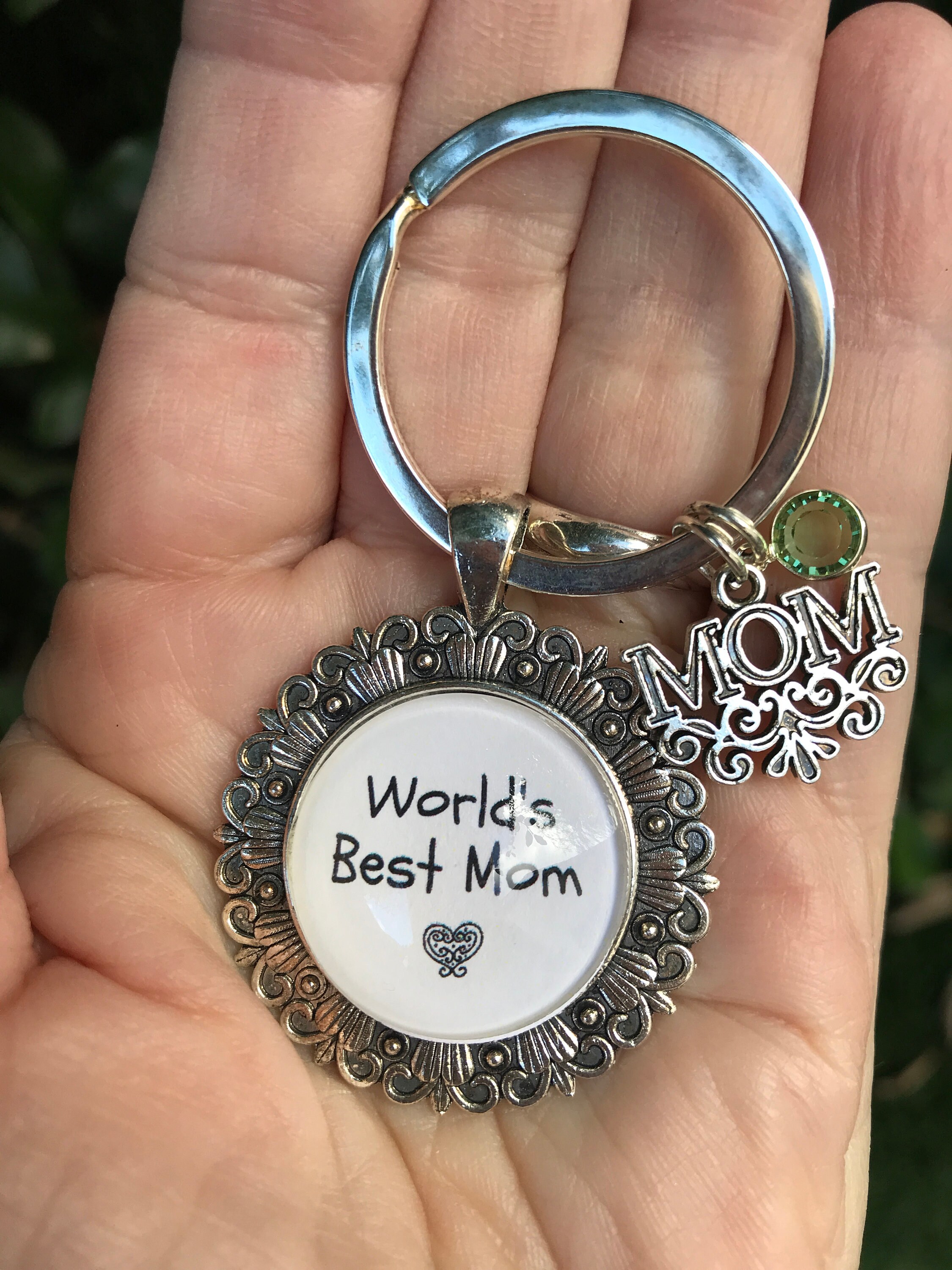 World's Best Mom Keychain Gift for Mommy From Child Etsy