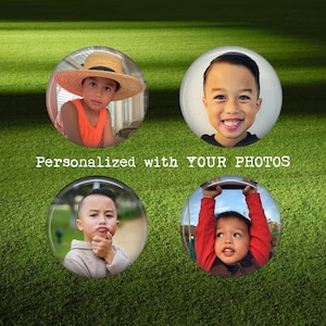PHOTO Golf Ball Markers - Set of 4 Golfball Markers - Gifts for Dad - Personalized Gifts for Golfers - Your Picture on a Golf Marker