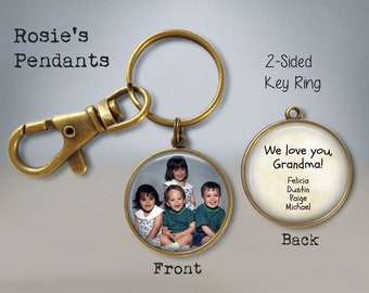 Photo KEYCHAIN - Photo Key Ring - Picture Key Chain - Picture Key Ring - Personal Keychain - Quote Key Ring - Quote Keychain - For Boyfriend
