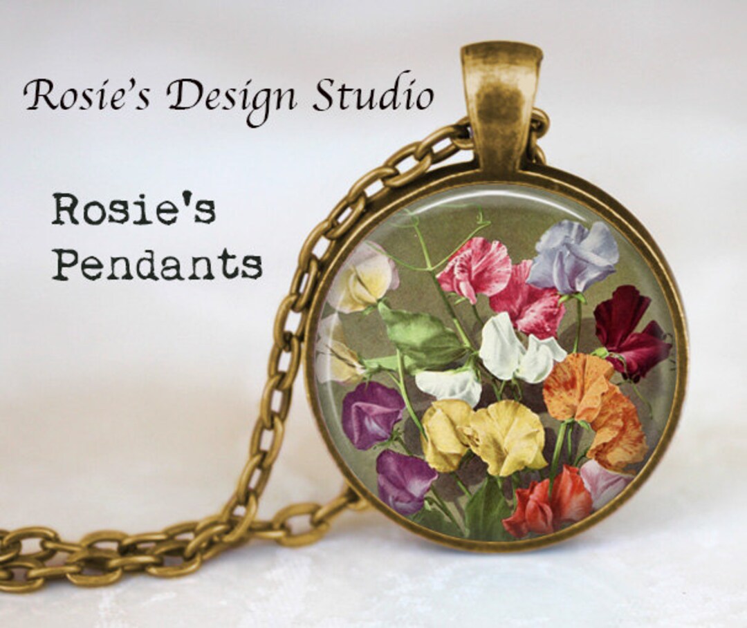 SWEET PEA Pendant Necklace Sweet Pea Jewelry Gifts for Etsy