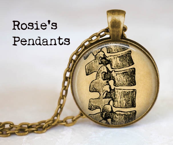 Antique-Looking Backbone Pendant