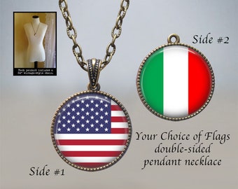 GiftJewelryShop Venezuela Flag Retro Style Round Seven Stars Pendant Charm Necklaces GiftJewelryShop Venezuela Flag Retro Style Round Seven Stars Pendant Charm Necklaces