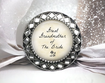 Grandmother of the Bride Brooch: Antique Silver Wedding Jewelry