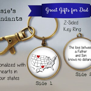 Long Distance Father Gift Father's Day Gift from Daughter from Son across the miles gift far away Dad Gift for Dad image 2