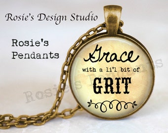 Grit and Grace Necklace - Etsy